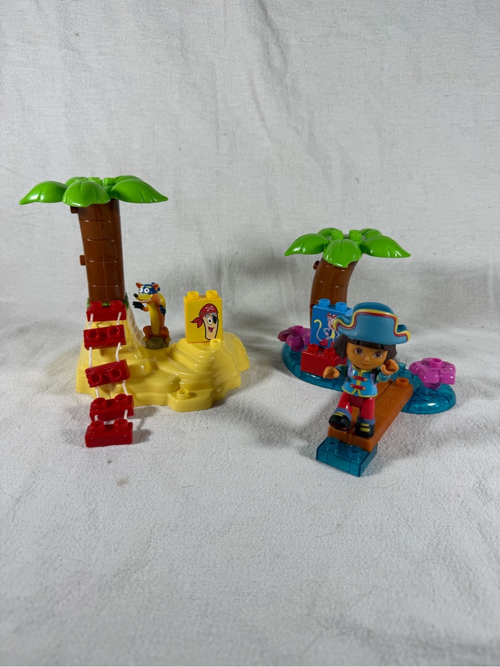 Dora The Explorer 16 Piece Replacement Pirate Mega Bloks Playset